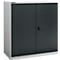 Armoire à portes battantes Schäfer Shop Select MS-i 12409, tôle d'acier, L 950 x P 400 x H 1215 mm, 3 HC, aluminium blanc/gris anthracite, jusqu'à 150 kg 