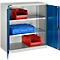 Armoire à portes battantes Schäfer Shop Select MS-i 12409, tôle d'acier, L 950 x P 400 x H 1215 mm, 3 HC, gris clair/bleu gentiane, jusqu'à 150 kg 