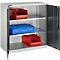 Armoire à portes battantes Schäfer Shop Select MS-i 12409, tôle d'acier, L 950 x P 400 x H 1215 mm, 3 HC, gris clair/gris anthracite, jusqu'à 150 kg 