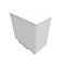 Armoire à portes battantes SOLUS PLAY, 2 HC, poignée sur le dessous, l. 800 x P 440 x H 748 mm, blanc