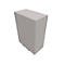 Armoire à portes battantes SOLUS PLAY, 3 HC, poignée sur le dessous, l. 800 x P 440 x H 1122 mm, gris céramique