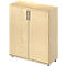 Armoire à portes battantes TETRIS WOOD – l. 1000 x P 421 x H 1160 mm (hauteur patins inclus) - 3 HC - décor érable - notre marque Schäfer Shop Genius