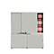 Armoire à portes coulis. 5 HC, l. 160, acous., argent
