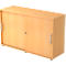 Armoire à portes coulissantes, 2 HC, l. 1200 x P 400 x H 748 mm, coloris hêtre