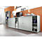 Armoire à portes coulissantes, 2 HC, l. 1200 x P 400 x H 748 mm, gris clair