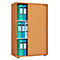 Armoire à portes coulissantes 3 HC, L 700 x P 400 x H 1050 mm, hêtre