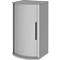 Armoire à portes coulissantes BARI, 3 HC, 2 étagères, poignée à droite, l. 600 x P 530/430 x H 1117 mm, gris moyen/gris moyen