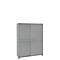Armoire à portes coulissantes, l. 1200 mm, 4 HC, gris clair