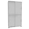 Armoire à portes coulissantes, l. 1200 mm, 6 HC, blanc