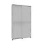Armoire à portes coulissantes, l. 1350 x P 450 x H 2300 mm, 6 HC, blanc