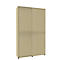 Armoire à portes coulissantes, l. 1350 x P 450 x H 2300 mm, 6 HC, coloris érable