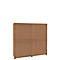 Armoire à portes coulissantes, l. 1600 mm, 4 HC, coloris érable