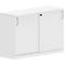 Armoire à portes coulissantes NEVADA - en bois - L 1200 x P 445 x H 825 mm - 2 HC - blanc