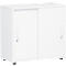 Armoire à portes coulissantes PALENQUE, 2 HC, l. 800 x P 400 x H 752 mm, blanc