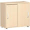 Armoire à portes coulissantes PALENQUE, 2 HC, l. 800 x P 400 x H 752 mm, coloris érable