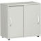 Armoire à portes coulissantes PALENQUE, 2 HC, l. 800 x P 400 x H 752 mm, gris clair