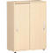 Armoire à portes coulissantes PALENQUE, 3 HC, l. 800 x P 400 x H 1104 mm, érable