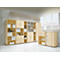 Armoire à portes coulissantes PALENQUE, 3 HC, l. 800 x P 400 x H 1104 mm, érable
