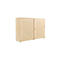 Armoire à portes coulissantes, surface acoustique, l. 1600 mm, 3 HC, coloris érable