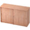 Armoire à portes coulissantes TOPAS LINE, 2 HC, noyer/noyer