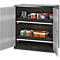 Armoire à produits chimiques, porte battante, 2 bacs extractibles, 1055 x 520 x 1105 mm, argent