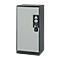 Armoire à produits chimiques, porte battante, 2 bacs extractibles, 545 x 520 x 1105 mm, gris clair