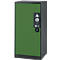 Armoire à produits chimiques, porte battante, 2 bacs extractibles, 545 x 520 x 1105 mm, vert réséda