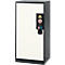 Armoire à produits chimiques, porte battante, 2 tablettes, 545 x 520 x 1105 mm, blanc pur