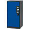 Armoire à produits chimiques, porte battante, 2 tablettes, 545 x 520 x 1105 mm, bleu gentiane