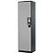 Armoire à produits chimiques, porte battante, 3 étagères, 545 x 520 x 1950 mm, argent