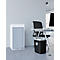 Armoire à rideau Aktos L, 2 hauteurs de classeurs, verrouillable, poignée en forme d'étrier, L 500 x P 400 x H 930 mm, bois, blanc
