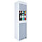 Armoire à rideau Aktos XL, 4 hauteurs de classeurs, verrouillable, poignée en forme d'étrier, L 500 x P 400 x H 1860 mm, bois, blanc