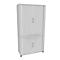 Armoire à rideau coulissant, 2 pièces, l. 1000 mm, 5 HC, blanc