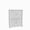 Armoire à rideau coulissant, 4 HC, 2 p., sans cloison médiane, l. 1200 mm, blanc