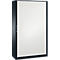 Armoire à rideau coulissant ASISTO C 3000, 5 hauteurs de classeur, avec rideau coulissant acoustique, 1200 mm de large,