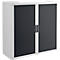 Armoire à rideau coulissant, H 1040 mm, blanc/anthracite
