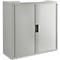 Armoire à rideau coulissant, H 1040 mm, gris/gris