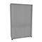 Armoire à rideaux, en 2 parties, 5 HC, l. 1200 x P 450 x H 1930 mm, argenté