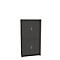 Armoire à rideaux, en 2 parties, 6 HC, l. 1200 x P 450 x H 2300 mm, graphite