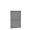 Armoire à rideaux, en 2 parties, 6 HC, l. 1350 x P 450 x H 2300 mm, argenté