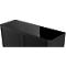 Armoire à rideaux, l. 1100 x P 415 x H 1040 mm, noir/noir