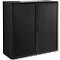 Armoire à rideaux, l. 1100 x P 415 x H 1040 mm, noir/noir