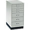 Armoire à tiroirs A4, avec 8 tiroirs, 675 mm de hauteur, gris clair