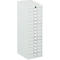 Armoire à tiroirs avec verrouillage central, 15 tiroirs, 940 mm de hauteur, gris clair