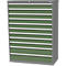 Armoire à tiroirs Bedrunka+Hirth, 11 tiroirs, verrouillable, jusqu'à 1200 kg, L 980 x P 500 x H 1319 mm, tôle d'acier