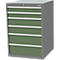 Armoire à tiroirs Bedrunka+Hirth, 6 tiroirs, verrouillable, jusqu'à 1500 kg, L 705 x P 736 x H 1019 mm, tôle d'acier