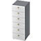 Armoire à tiroirs TOPAS LINE, 3 HC, L 400 mm, graphite/blanc