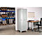 Armoire à vêtements, 2 portes, L 600 x H 1800 mm, pieds inclus, serrure à loquet rotatif, gris clair
