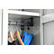 Armoire à vêtements, 2 portes, L 600 x H 1800 mm, pieds inclus, serrure à loquet rotatif, gris clair