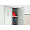 Armoire à vêtements, 2 portes, L 600 x H 1800 mm, pieds inclus, serrure à loquet rotatif, gris clair